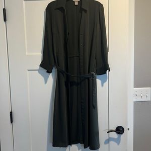 H&M Olive Green Dress